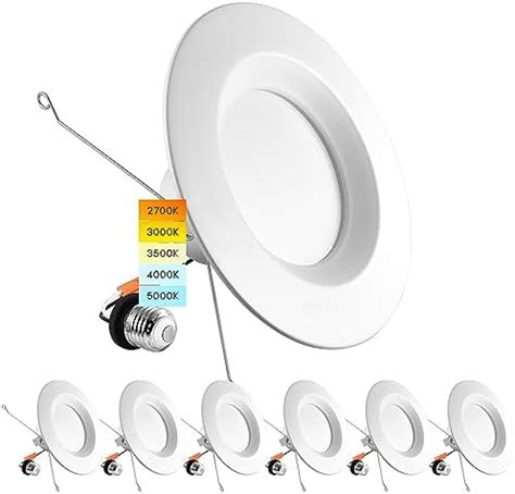 Luxrite Inch Led Recessed Retrofit Downlight W W Cct Color