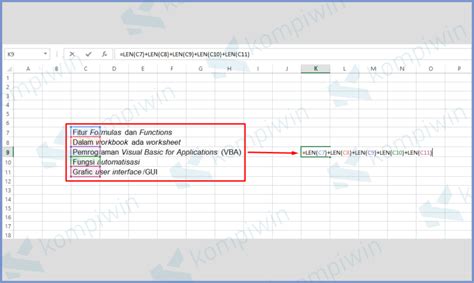 Rumus Jumlah Karakter Tertentu Di Excell Excel Dan Rumus Kimia