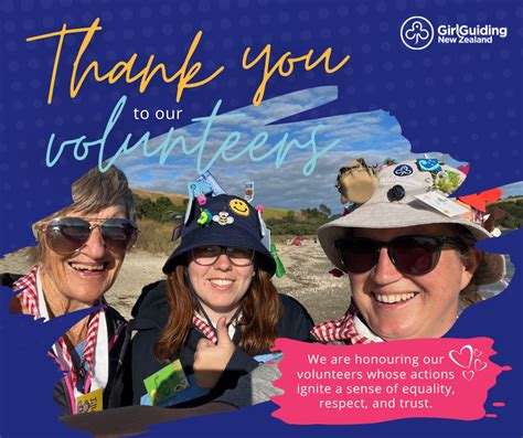 Thank You To Our Volunteers Girlguiding New Zealand You Be The Guide