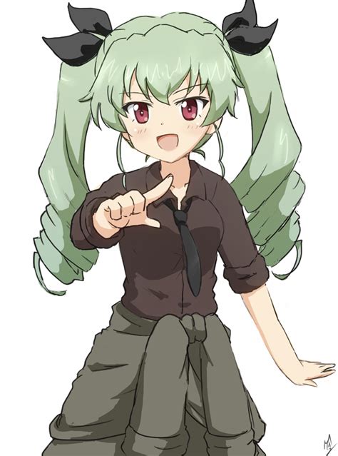 The Big Imageboard Tbib 1girl Anchovy Girls Und Panzer Anzio Military Uniform Black