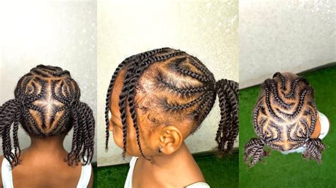 How To Cornrow African Hairstyle Two Shuku And Base Youtube