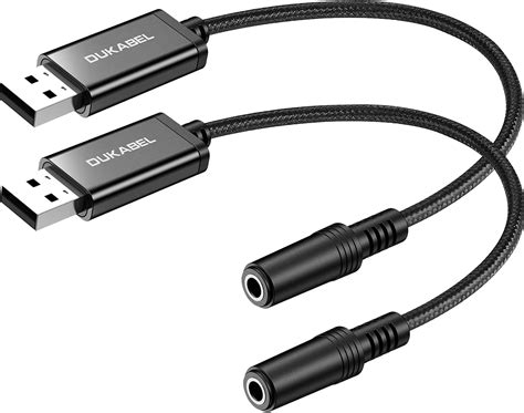 Amazon DUKABEL USB To 3 5mm Jack Audio Adapter 2 Pack USB To Aux