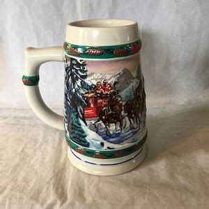 Budweiser Holiday Stein Collection Special Delivery Vintage Nora