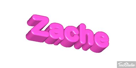 Zaché Name Animated  Logo Designs