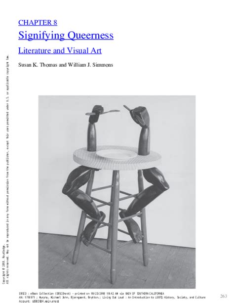 Pdf Signifying Queerness Literature And Visual Art William J