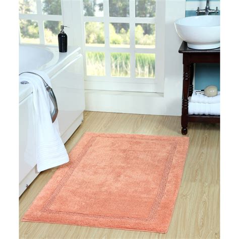 Saffron Fabs Bath Rug 100 Soft Cotton 180 Gsf Solid Color Textured