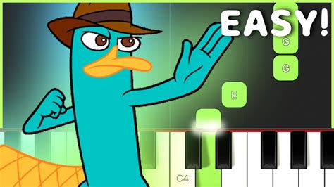 Perry The Platypus Theme From Phineas And Ferb Easy Piano