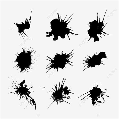 Black Ink Splash Vector Png Images Black Ink Splash Vector Ink