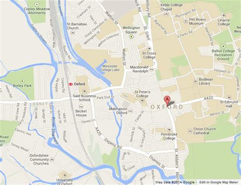 Map of Oxford