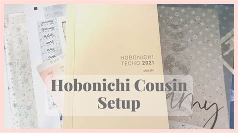 Planner Setup Hobonichi Cousin A Planner Setup Youtube