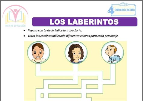 Los Laberintos Para Cuatro Años Web De Educación