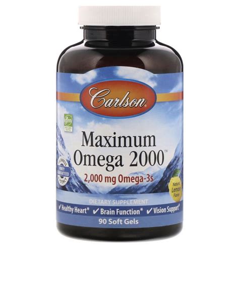 Nutricao Natural Maximum Omega 2000 2 000 MG Omega 3 S 120