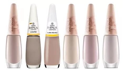 Kit Esmalte Impala Nude Manicure Unhas Un Mercadolivre