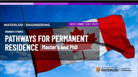 Pathways For Permanent Residency In Canada Masters And Phd