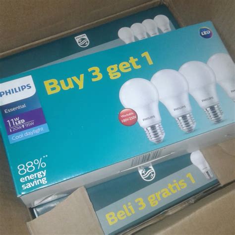 Jual Philips Lampu Led Essential Multipack Watt Putih Paket Gratis