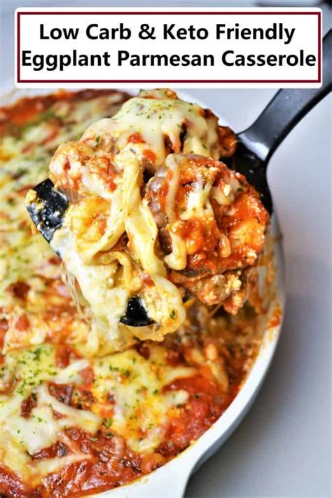 The Best Eggplant Parmesan Casserole Low Carb And Keto