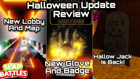 Halloween Update Review Roblox Slap Battles Youtube