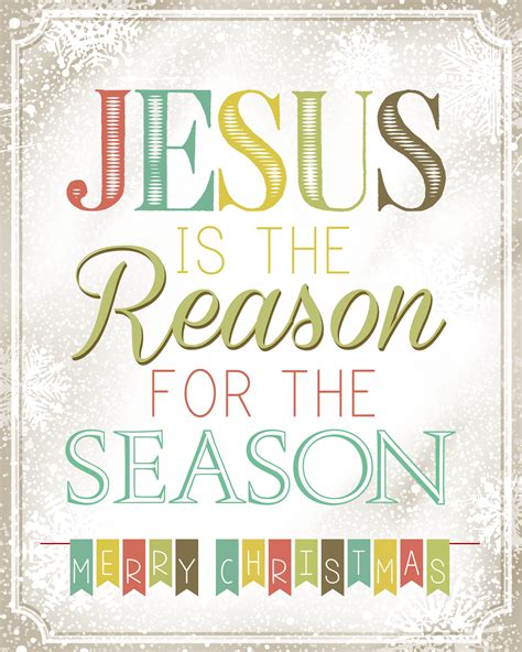 Jesus is the Reason for the Season FREE Christmas Printable - How to Nest for Less™