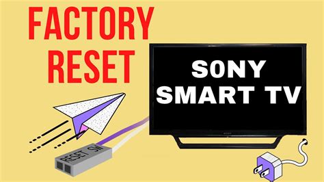 How To Factory Reset SONY Bravia TV Restore Factory Settings YouTube