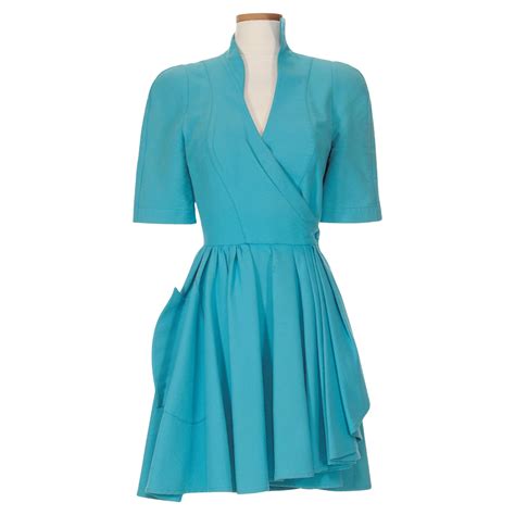 Thierry Mugler 1980s Mini Wrap Dress For Sale At 1stdibs