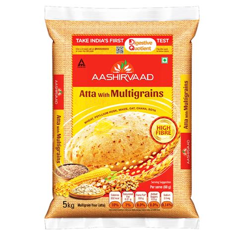 Aashirvaad Atta With Multigrains High Fibre And High Protein Multigrain