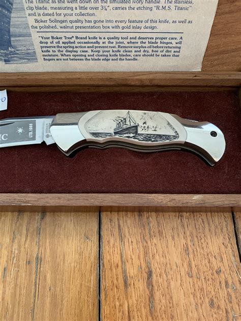 Boker Tree Brand Rare German Made Rms Titanic Commemorative Knife