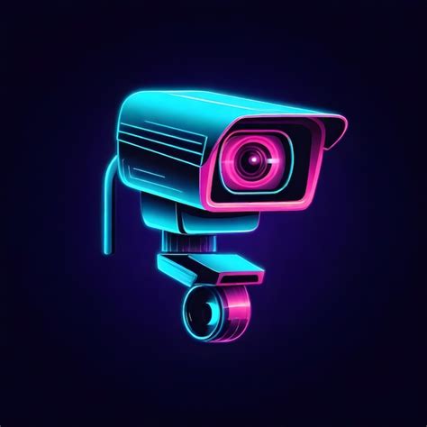 Premium Photo Modern Surveillance Camera Icon Vector Illustration