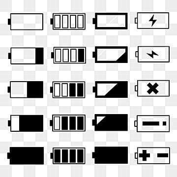 Cute Set Png Image Cute Battery Icons Set Battery Cute Icons Set