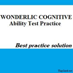 One Of The Most Popular Wonderlic Tests Is The Wonderlic Cognitive