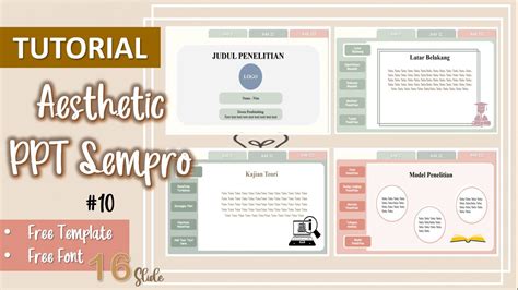 Membuat PPT Sidang Sempro Aesthetic 10 PPT Sempro Template Ppt