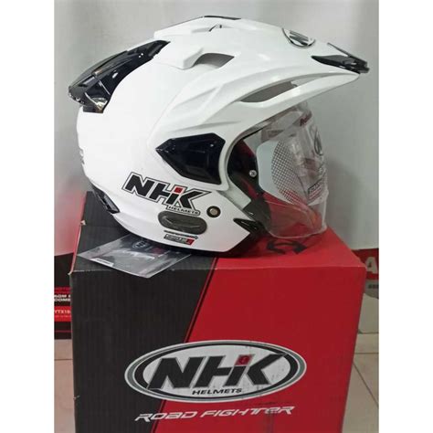 Jual Helm Nhk Predator Crypton White Shopee Indonesia