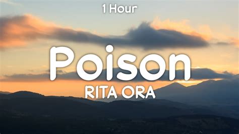 1 Hour Rita Ora Poison One Hour Version I Picked My Poison And Its You Tiktok Youtube