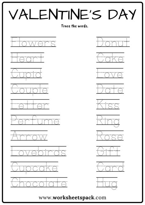 35 Free Valentines Day Worksheets Worksheetspack