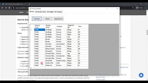 Sales And Inventory System Using Vb Net And Sql Server Demo Youtube