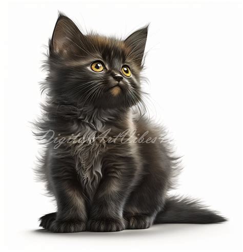 10 Realistic Kitten Lifelike, Cute, Cat Images, PNG, Instant Download ...