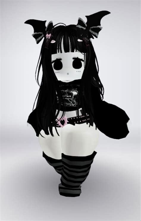 Emo Black Roblox Avatar Outfit Mushroom Legs Diseño De Personaje