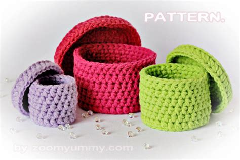 Crochet Pattern Crochet Boxes pattern No. 022 INSTANT - Etsy