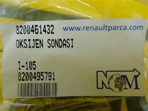 Clio 2 Espace 4 Megane 1 Oksijen Sondası 8200461432 NOM OTO