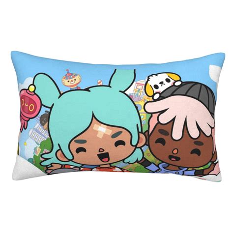 Toca Boca Cute Pillowcase Cushion Pillow Covers With Hidden Zipper Pillow Case Decor For Bed