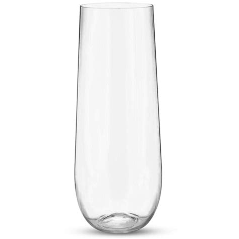 Piece Stemless Unbreakable Crystal Clear Plasti Grandado