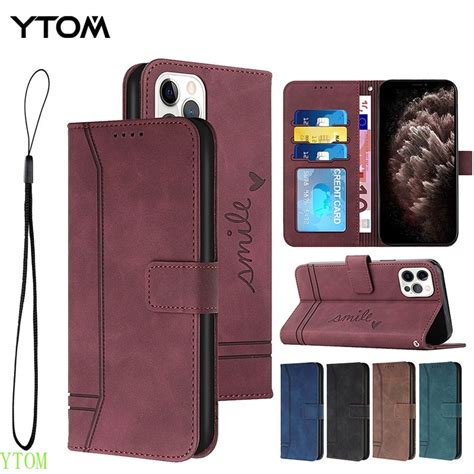 Ytom ใหม เคสโทรศพทมอถอหนง ฝาพบ กนกระแทก พรอมชองใสบตร สาหรบ infinix Smart 6 HOT 11