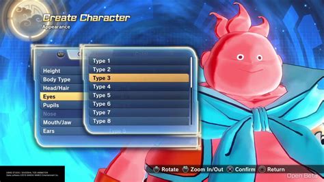 Dragon Ball Xenoverse 2 Open Beta Majin Buu Race Character Creation No Commentary Youtube