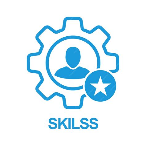 Premium Vector Employee Skills Icon Skills Icon With Star Sign Skills