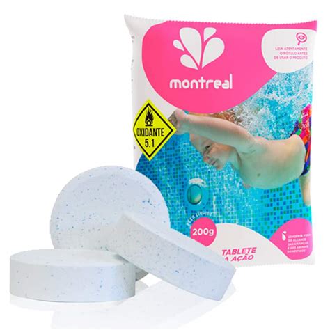 Tablete De Cloro Montreal Para Piscina Uni Tripla A O