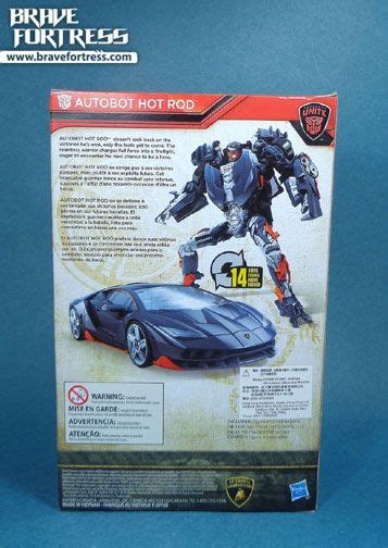 Transformers Movie The Last Knight Deluxe Class Hot Rod Brave Fortress