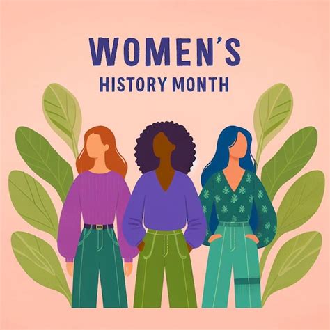 Womens History Month Poster Womens Day Poster Design Premium Ai