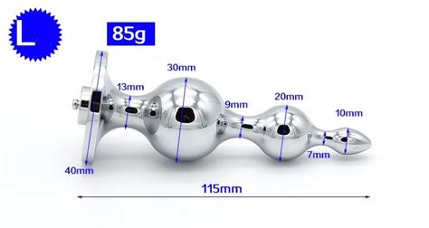 Electro Anal Butt Plugs Metal Gay Butt Beads Tail Four Size Sex Toys Diy Electro Sex Shock Sex