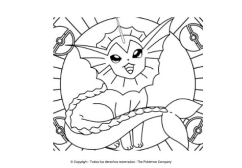 Los Mejores Dibujos De Vaporeon Para Colorear ☀️ Todo Para Colorear