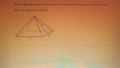 Answered Here Is A Right Square Pyramid Round Bartleby