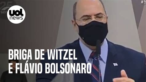 Flávio Bolsonaro e Witzel batem boca na CPI entenda briga antiga